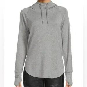 New Athletic WorksWomen's  Grey Long Sleeve  Mock Neck Hoodie, size M (8-10)